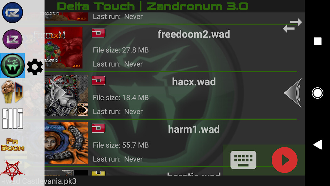 Run android online APK Delta Touch [7 x Doom engines] from MyAndroid or emulate Delta Touch [7 x Doom engines] using MyAndroid